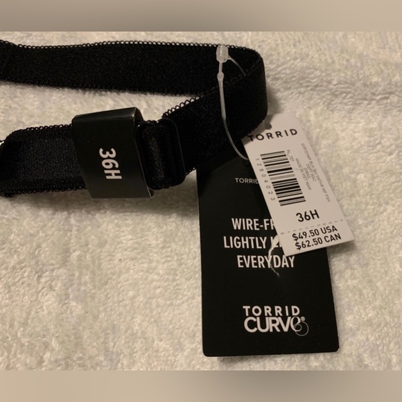 #262 - NWT Torrid Black T-shirt 360 Smoothing Full Coverage Balconette Bra, 36H - Picture 8 of 10